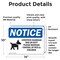 Signmission Livestock Guardian Dog On Duty Sign, Vinyl Decal, 14in W x 10in L, 2PK OS-2PACK-NS-D-1014-L-14022 - alternate 6